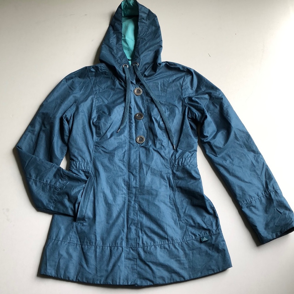 Prana Hooded Jacket Full Zip Lightweight XS